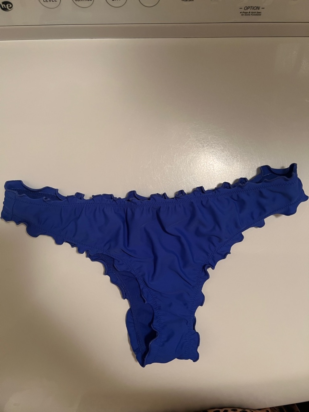 Hollister Royal Blue Ruffle Bikini Bottom